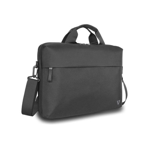 V7 Professional Eco-Friendly CTP16-ECO2 - Sacoche pour ordinateur portable - porte-documents, RPET, chargement par le haut - 15.6" - noir