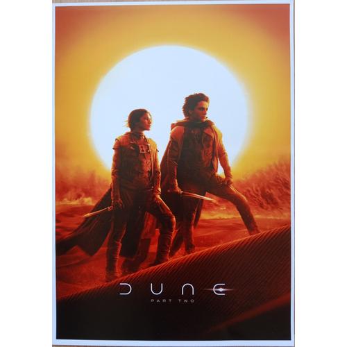 Affiche / Poster Du Film "Dune Partie 2" Avec Timothée Chalamet, Zendaya - 29,7 X 42 Cm