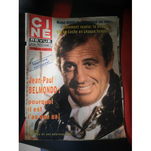 Ciné Revue N°43 Année 1982 Belmondo Avec Poster Du Film L'as Des As - John Huston - Annie Cordy - Film Les Misérables Avec Lino Ventura