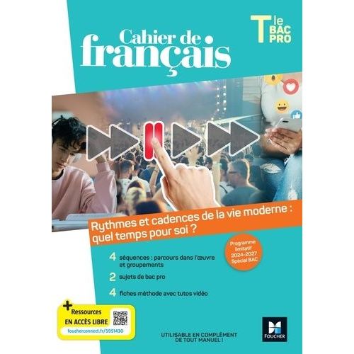 Cahier De Français Tle Bac Pro - Rythmes Et Cadences De La Vie Moderne : Quel Temps Pour Soi ?