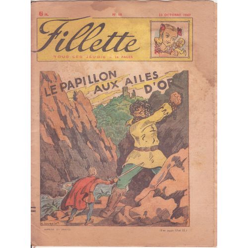 Fillette N°68  Oct 1947  Le Papillon Aux Ailes D'or