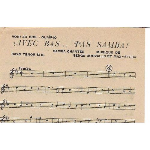 Avec Bas...Pas Samba - Ouaipio