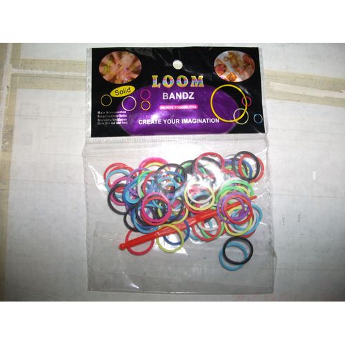 Elastiques Rainbow Loom Multicolores Avec Crochet Et Attaches
