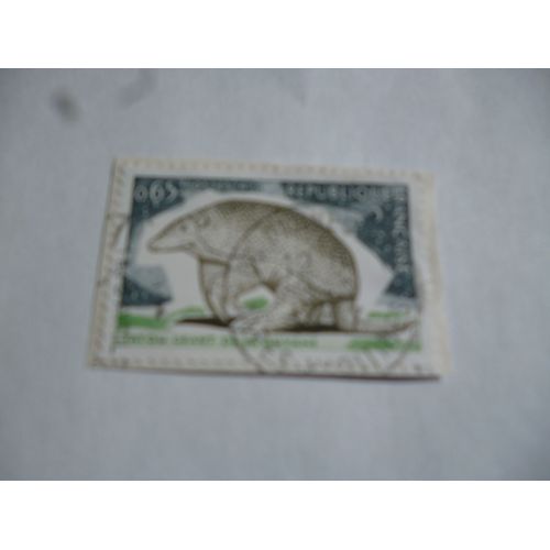 Timbre 1974 :Tatou Géant De La Guyane.