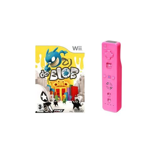 Pack Jeu De Blob Avec Manette De Jeu Wiimote - Rose