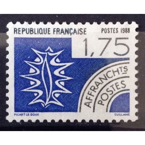 France - Préoblitéré 4 Eléments - L'eau 1,75 (Très Joli N° 199) Obl - Année 1988 - N15031