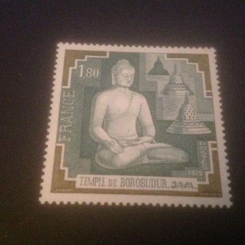 Temple De Borobudur 1,80 Postes 1979 : Non Oblitéré.