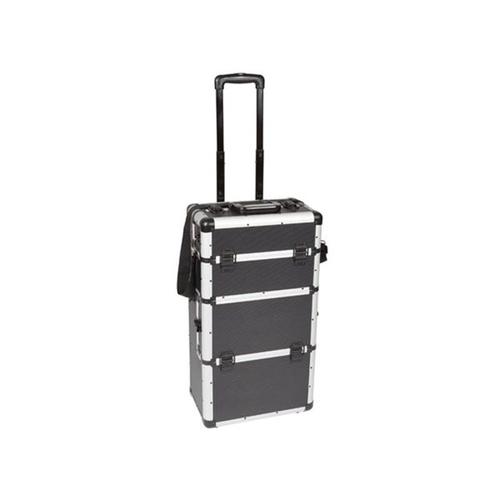 Mallette Trolley En Aluminium - Noir - 370 X 270 X 670 Mm