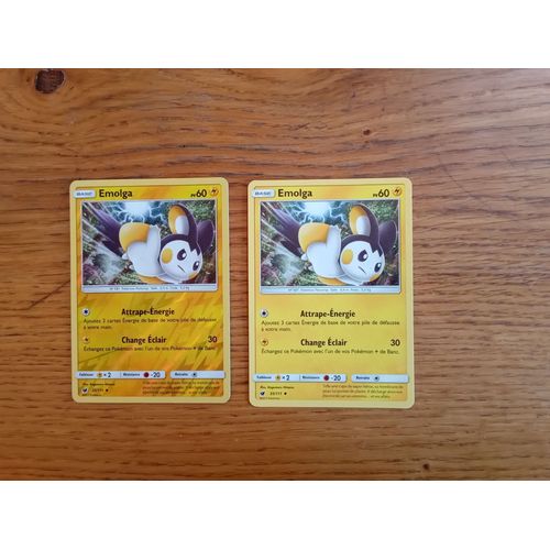 Lot De 2 Cartes Pokémon Emolga