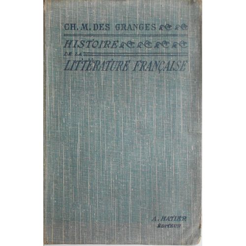 Histoire De La Litterature Francaise