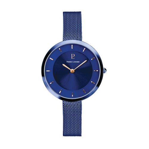 Montre Pierre Lannier Femme Milanais Bleu 076g668