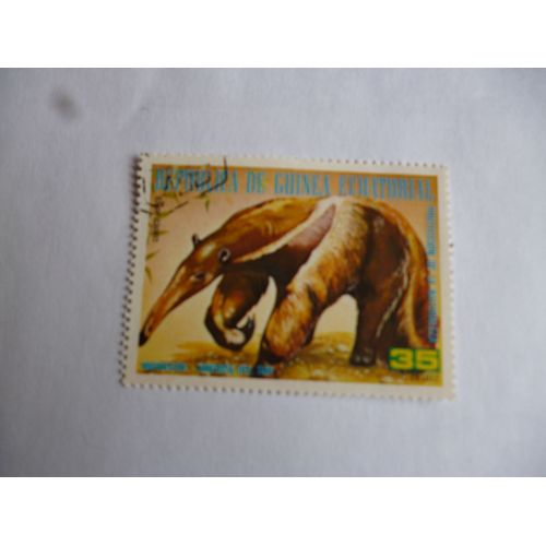 Timbre Guinée Equatoriale : Mirmidon  Amérique Du Sud.