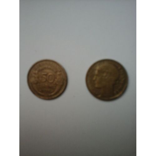 Pièce 50 Centimes De Franc 1938