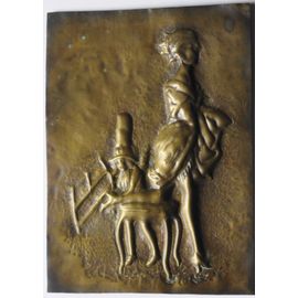 Plaque Douille Sculptée 14-18 Travail De Poilus Tranchées