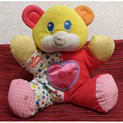 Ourson - Nounours - Multicoleur - Éveil - Vu Touché - 40 Cm