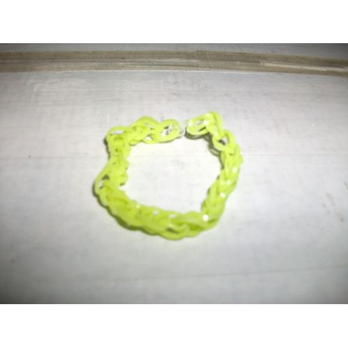 Bracelet Rainbow Loom Jaune