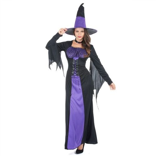 Costume De Femme Sorcière Déguisemment Halloween Taille Unique