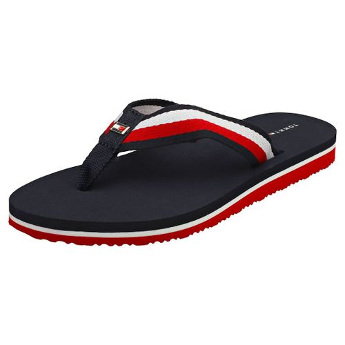 Tommy Hilfiger Corporate Beach Sandals Tongs Rouge Blanc Bleu