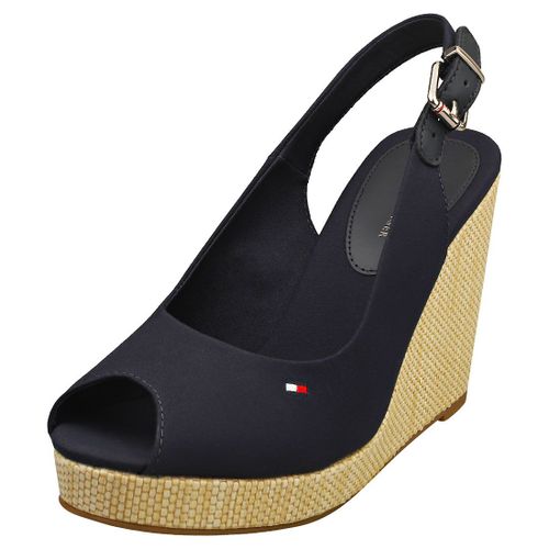 Tommy Hilfiger Iconic Elena Sling Back Sandals Coin Bleu