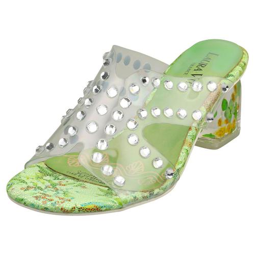 Laura Vita Framboiseo Sandals Coin Vert