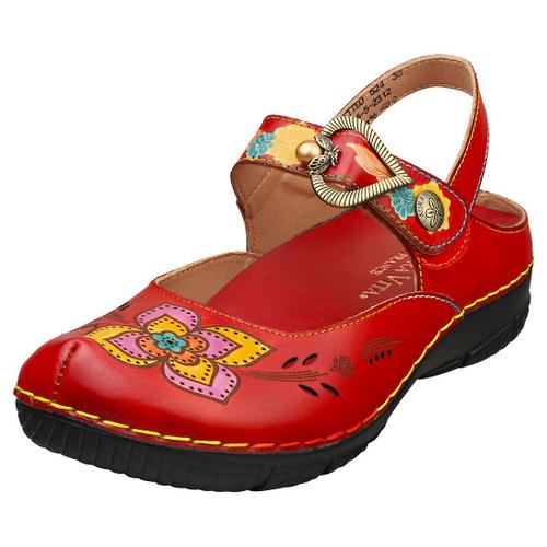 Laura Vita Idceletteo Sandals De Marche Rouge Multicolore