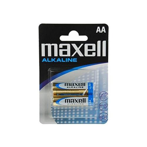 MAXELL Blister de 2 Piles Alcalines Mignon AA LR6 1,5 V