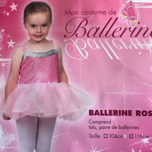Deguisement Ballerine Rose Pour Enfant 4-5 Ans