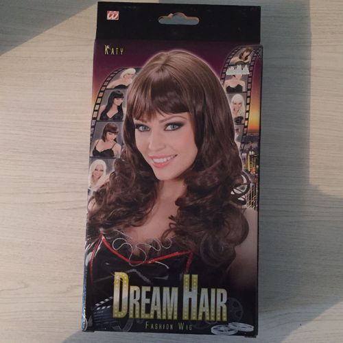 Perruque Chatain Cheveux Longs Ondules