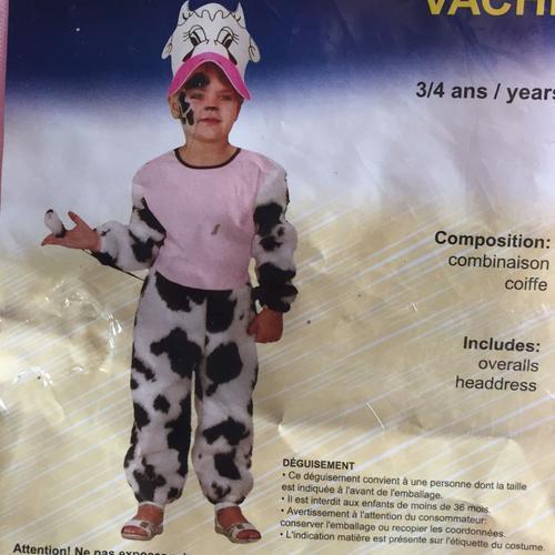 Deguisement Enfant Vache (Model 40109)