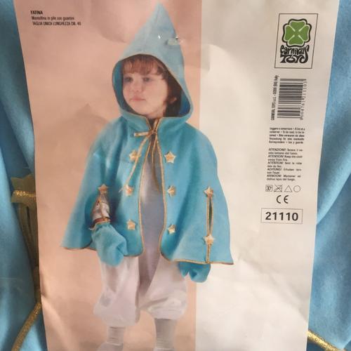 Deguisement Cape De Prince Bleu Avec Etoiles Pour Enfant (Model 21110)