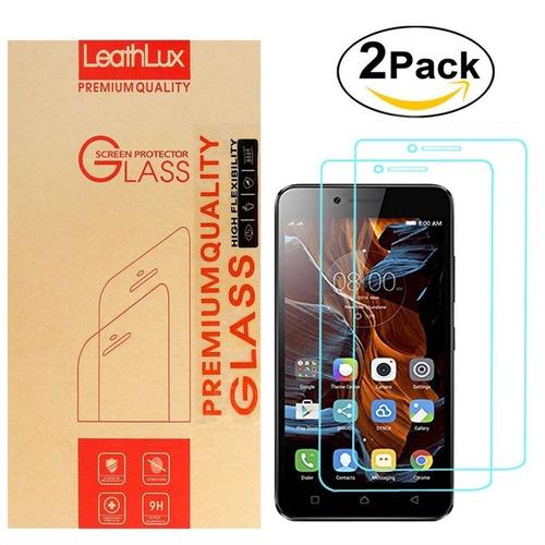 2pcs Pour Lenovo Vibe K5 5.0"" [ Verre Trempé] Ultra Mince [0.26 Mm] Transparent Protection Ecran