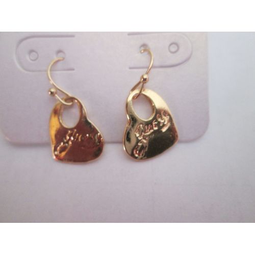 Boucles D'oreilles Boucle Doreille Guess Doré Coeur