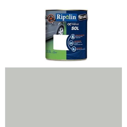 Ripolin - Peinture Protection Extrême Sol Satin (bois, ciment, carrelage, tomette) 2.5 Litres Gravier RAL 7035