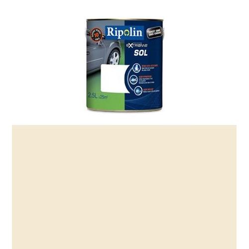 Ripolin - Peinture Protection Extrême Sol Satin (bois, ciment, carrelage, tomette) 2.5 Litres Blanc cassé