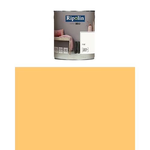 Ripolin - Peinture Esprit Déco Mat (Murs et boiseries) 1 L Mimosa