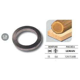 Leman - 1 Rouleau de 50 mètres Lame scie à ruban en acier C75 15x0,6 pas de 8 - 129.15.608