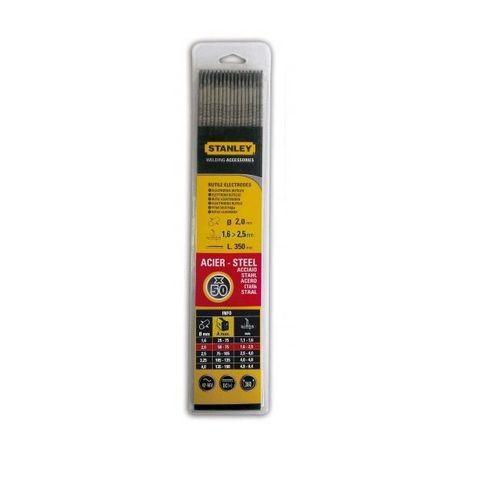 Stanley - 50 électrodes rutiles acier Ø2,5X350