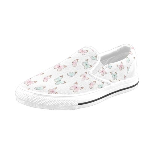 Chaussures À Enfiler Aquarelle Fly High Set Sans Lacets Pour Hommes Et Femmes, Tendance Mode En Toile, Baskets Décontractées Faites À La Main