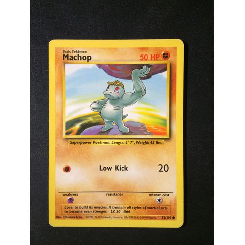 Machop ( Machoc ) 52/102 Set De Base Eng