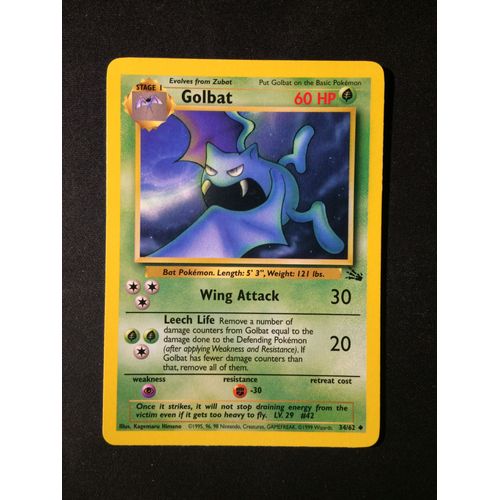 Golbat ( Nosferalto ) 34/62 Set Fossile Eng