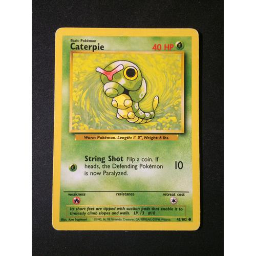 Caterpie ( Chenipan ) 45/102 Set De Base Eng