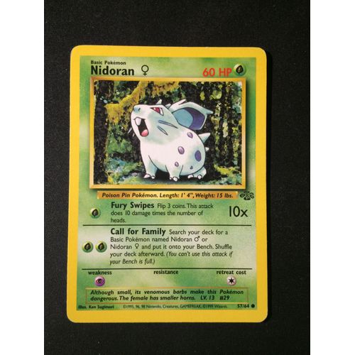 Nidoran 57/64 Set Jungle Eng