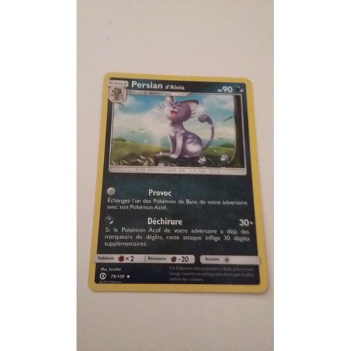 Carte Pokémon - Persian - 79/149 - Série Soleil Et Lune