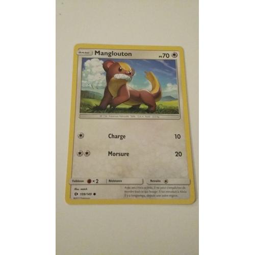 Carte Pokémon - Manglouton - 109/149 - Série Soleil Et Lune