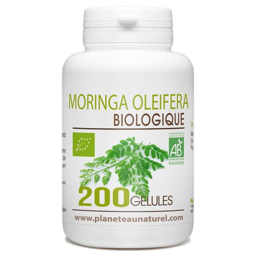 Moringa Oleifera Bio - 400mg - 200 Gélules Végétales 