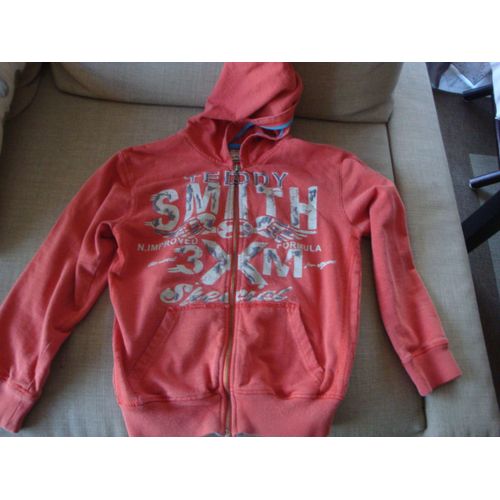 Gilet Teddy Smith Coton 10 Ans Orange 