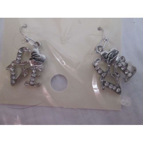Boucles D'oreilles Boucle D Oreille Guess Love Argenté