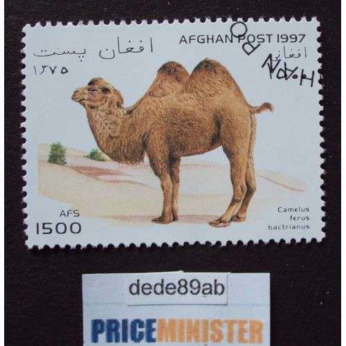 Afghanistan..  1500 Afs Afghan Post 1997 : Chameau (Camelus Ferus Bactrianus) . Oblitéré Used Stamp .