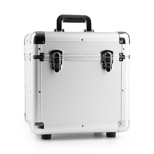 Power Dynamics RC100 12' Valise à  vinyles en aluminium pour100 LP - argent