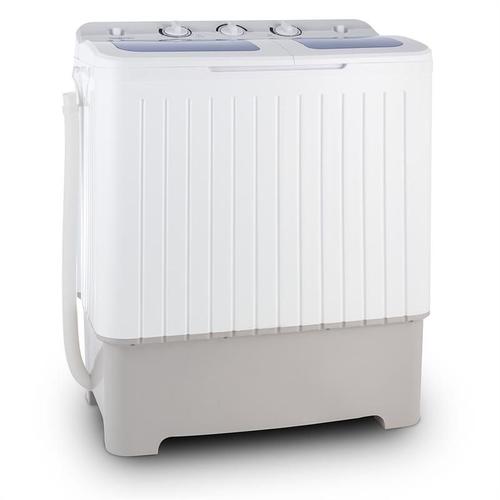 oneConcept Ecowash XXL - Mini Machine à Laver, Essoreuse, Capacité de Lavage de 6,8kg, 2 programmes, Faible consommation d¿eau et d¿énergie - Blanc